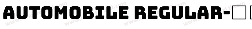 Automobile Regular字体转换